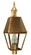 Boston One Light Post Mount in Antique Brass (196|1133ABCIMCLR)