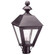 Boston One Light Post Mount in Dark Brass (196|1123DBCIMFST)