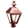 Boston One Light Post Mount in Antique Copper (196|1123ACCIMFST)