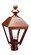 Boston One Light Post Mount in Antique Copper (196|1123ACCIMCLR)