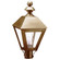 Boston One Light Post Mount in Antique Brass (196|1123ABCIMFST)