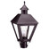 Boston One Light Post Mount in Dark Brass (196|1113DBCIMSMG)