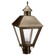 Boston One Light Post Mount in Dark Antique Brass (196|1113DABCIMFST)