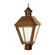 Boston Three Light Post Mount in Antique Brass (196|1113ABLT3FST)