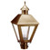 Boston One Light Post Mount in Antique Brass (196|1113ABCIMFST)