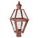 Boston One Light Post Mount in Antique Copper (196|1063ACCIMCSG)