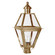 Boston One Light Post Mount in Antique Brass (196|1063ABCIMCLR)