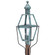 Boston One Light Post Mount in Verdi Gris (196|1043VGCIMCSG)