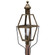 Boston One Light Post Mount in Dark Antique Brass (196|1043DABCIMSMG)