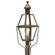 Boston One Light Post Mount in Dark Antique Brass (196|1043DABCIMFST)