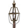 Boston One Light Post Mount in Dark Antique Brass (196|1043DABCIMCSG)