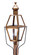 Boston One Light Post Mount in Antique Brass (196|1043ABCIMCLR)