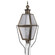 Boston One Light Post Mount in Dark Antique Brass (196|1033DABCIMSMG)