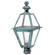 Boston One Light Post Mount in Verdi Gris (196|1023VGCIMFST)