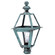 Boston One Light Post Mount in Verdi Gris (196|1023VGCIMCSG)