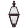 Boston Three Light Post Mount in Dark Brass (196|1023DBLT3FST)