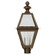 Boston Three Light Post Mount in Dark Antique Brass (196|1023DABLT3CLR)