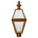 Boston Three Light Post Mount in Antique Brass (196|1023ABLT3FST)