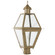 Boston Three Light Post Mount in Antique Brass (196|1013ABLT3CLR)