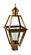 Boston One Light Post Mount in Antique Brass (196|1013ABCIMCLR)