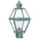 Boston One Light Post Mount in Verdi Gris (196|1003VGCIMFST)