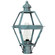 Boston One Light Post Mount in Verdi Gris (196|1003VGCIMCLR)