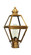 Boston One Light Post Mount in Antique Brass (196|1003ABCIMCLR)