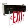 Exit LED Edge-Lit Exit Sign in Green/Clear/Aluminum (167|NX814LEDGCA)