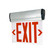 Exit LED Edge-Lit Exit Sign in Aluminum (167|NX812LEDR2MA)