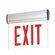Exit LED Edge-Lit Exit Sign in Aluminum (167|NX811LEDRMA)