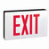 Exit LED Exit Sign in Aluminum (167|NX606LEDR2F)