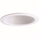 Rec Inc 6'' Trim 6'' Br30/Par30 Phenolic Stepped Baffle W/ Plastic Ring in White (167|NTP31)