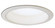 Rec Inc 6'' Trim 6'' Regressed Albalite Lens W/ Baffle & Plastic Ring in White (167|NTM42W)