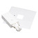 Track Syst & Comp-2 Cir Live End Feed With Cover, 2 Circuit Track in White (167|NT2311W)