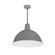 LED Rlm Stem Mounted LED Shade in Gun Metal Outer / White Inner (167|NRLM16ST2535GMWLE484)