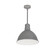 LED Rlm Stem Mounted LED Shade in Gun Metal Outer / White Inner (167|NRLM10ST3030GMWLE472)