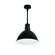 LED Rlm Stem Mounted LED Shade in Black Outer / White Inner (167|NRLM10ST3030BWLE412)