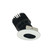 Rec Iolite Adjustable Trim in Black Slot Aperture / Matte Powder White Flange (167|NIO4RSL30XBMPWHL)