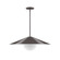 Vessel One Light Pendant in Architectural Bronze (518|STG429G1551)