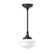 Schoolhouse One Light Pendant in Architectural Bronze (518|STC02151)