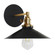 Uno One Light Wall Sconce in Black w/Brushed Brass (518|SCM4044191)