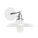 Uno One Light Wall Sconce in White w/Brushed Nickel (518|SCM4014496)