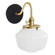 Uno One Light Wall Sconce in Black with Brushed Brass (518|SCL4134191)