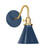 Uno One Light Wall Sconce in Navy w/Brushed Brass (518|SCL4055091)