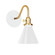 Uno One Light Wall Sconce in White w/Brushed Brass (518|SCL4054491)