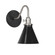 Uno One Light Wall Sconce in Black w/Brushed Nickel (518|SCL4054196)