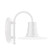 Radial One Light Wall Sconce in White (518|SCB15744G05)