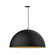 XL Choices One Light Pendant in Black w/Gold Matte Interior (518|PEG2314175C21)
