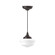 Schoolhouse One Light Pendant in Architectural Bronze (518|PEF02151C22)