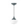 Schoolhouse One Light Pendant in Slate Gray (518|PEF02140C22)